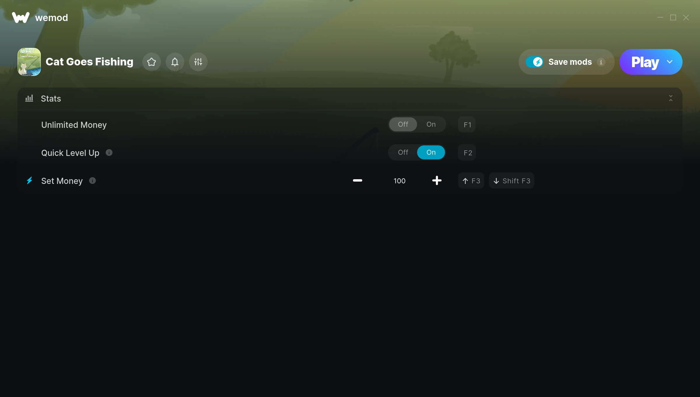 Cat Goes Fishing Trainer screenshot