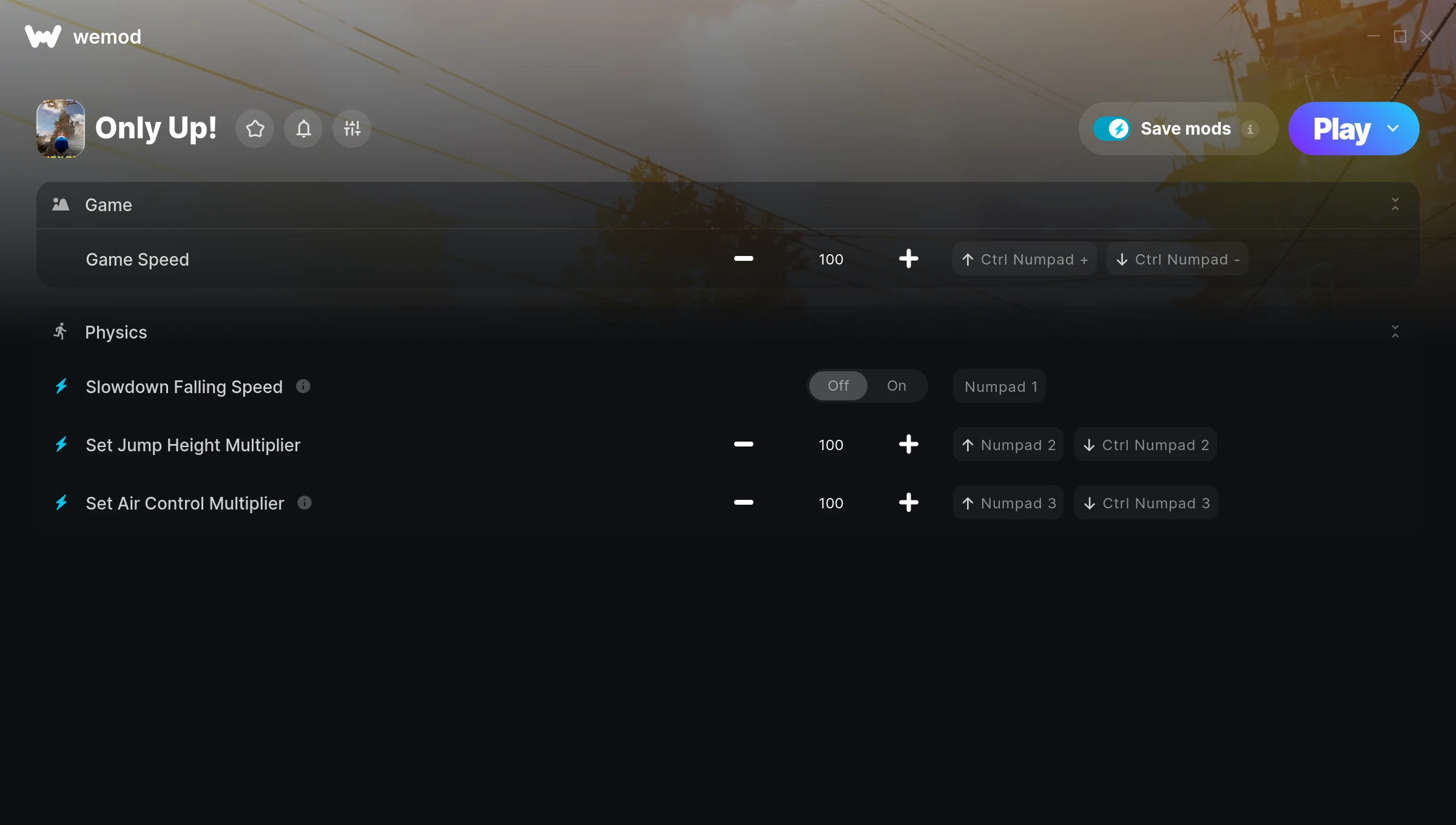 Only Up! Trainer screenshot