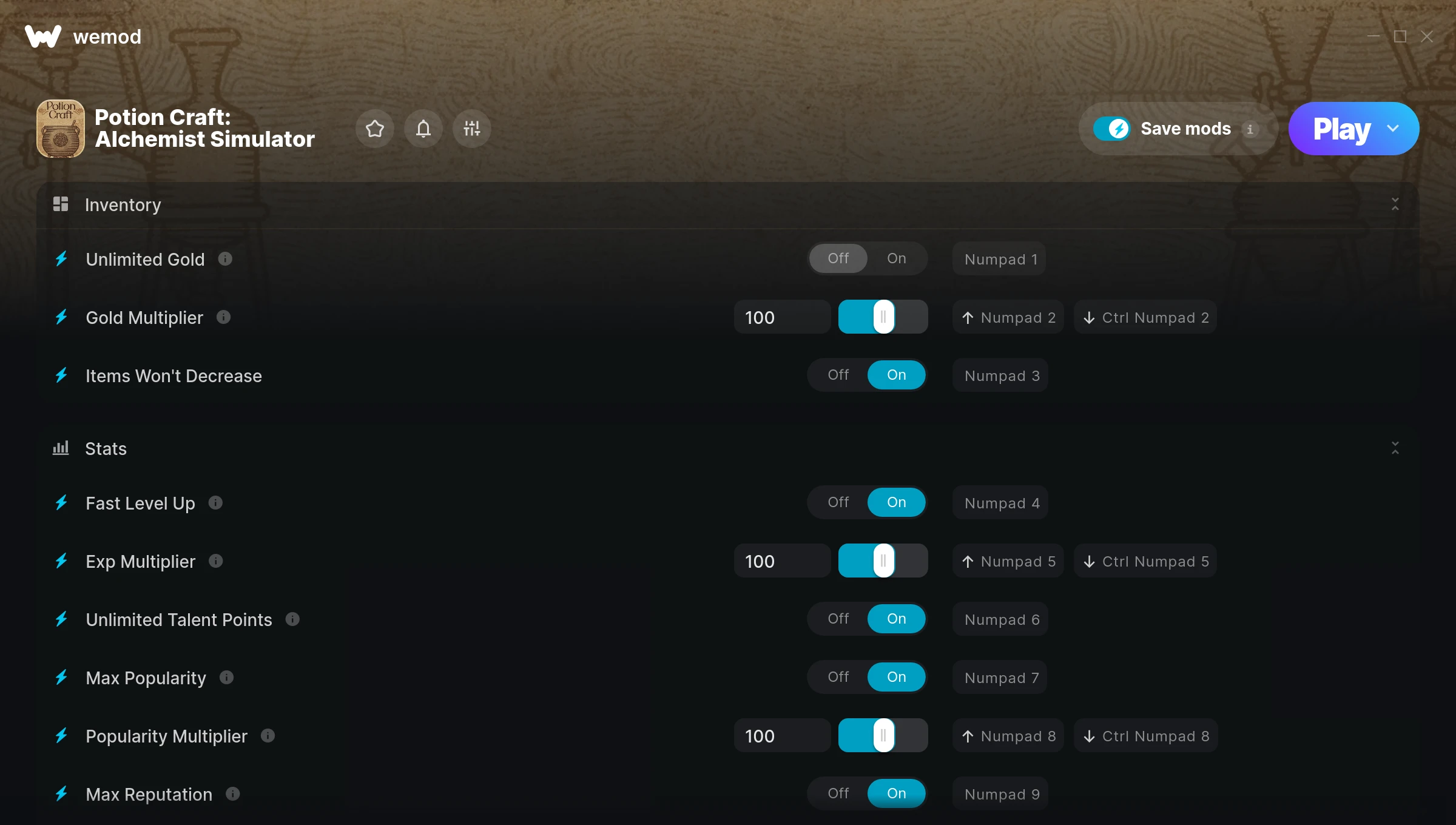 Potion Craft Alchemist Simulator Trainer screenshot