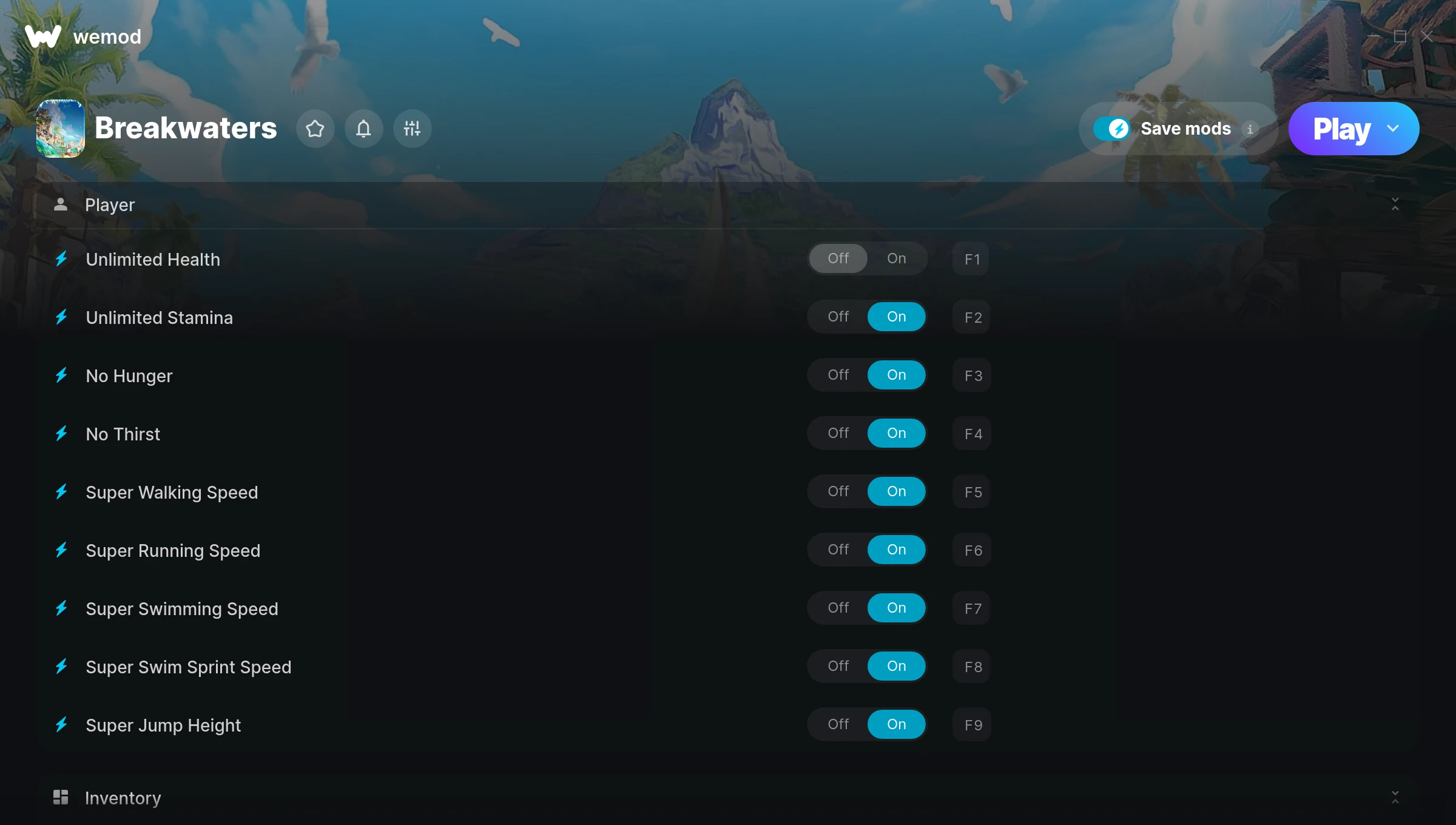 Breakwaters Trainer screenshot