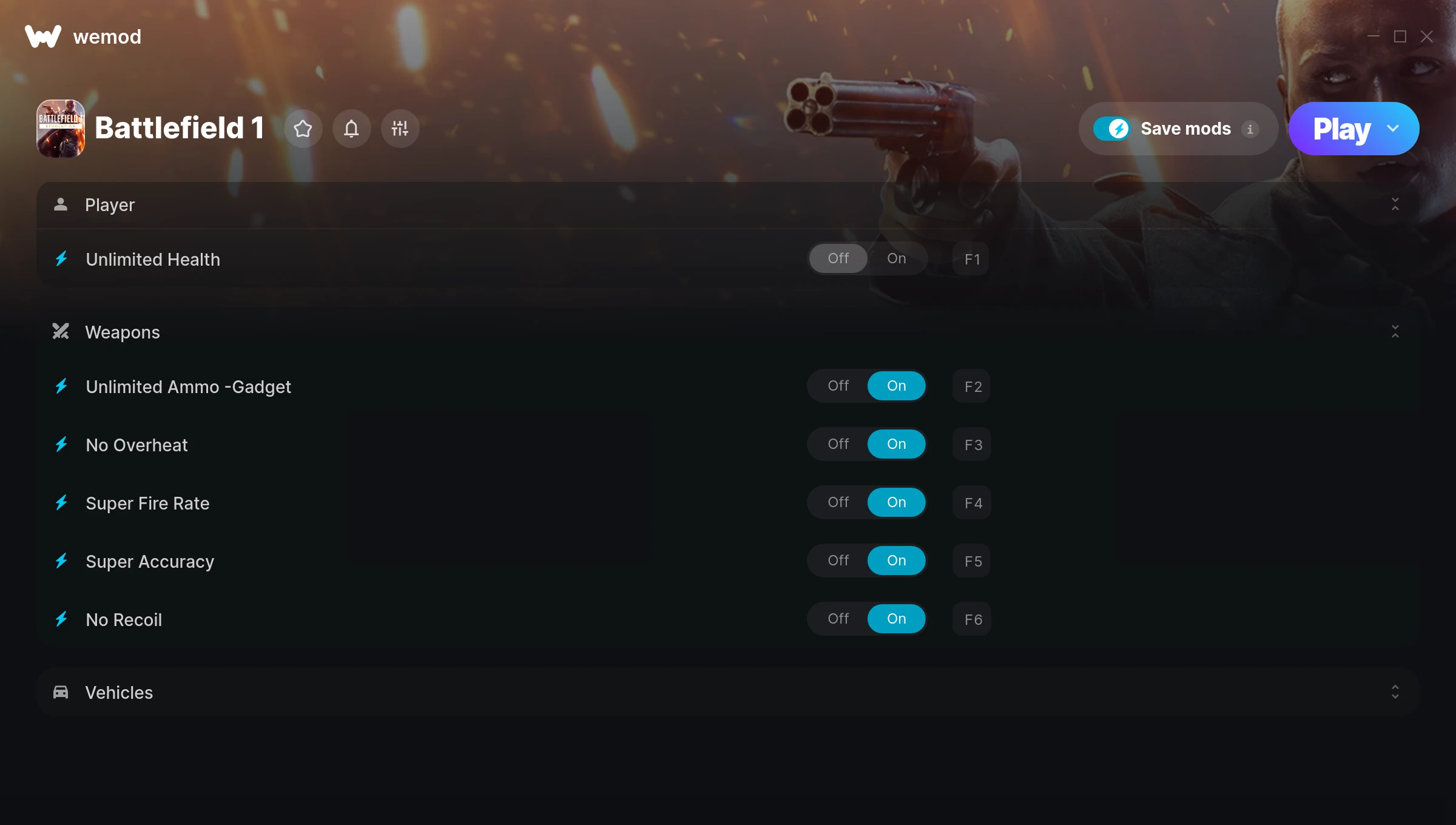 Battlefield 1 Trainer screenshot