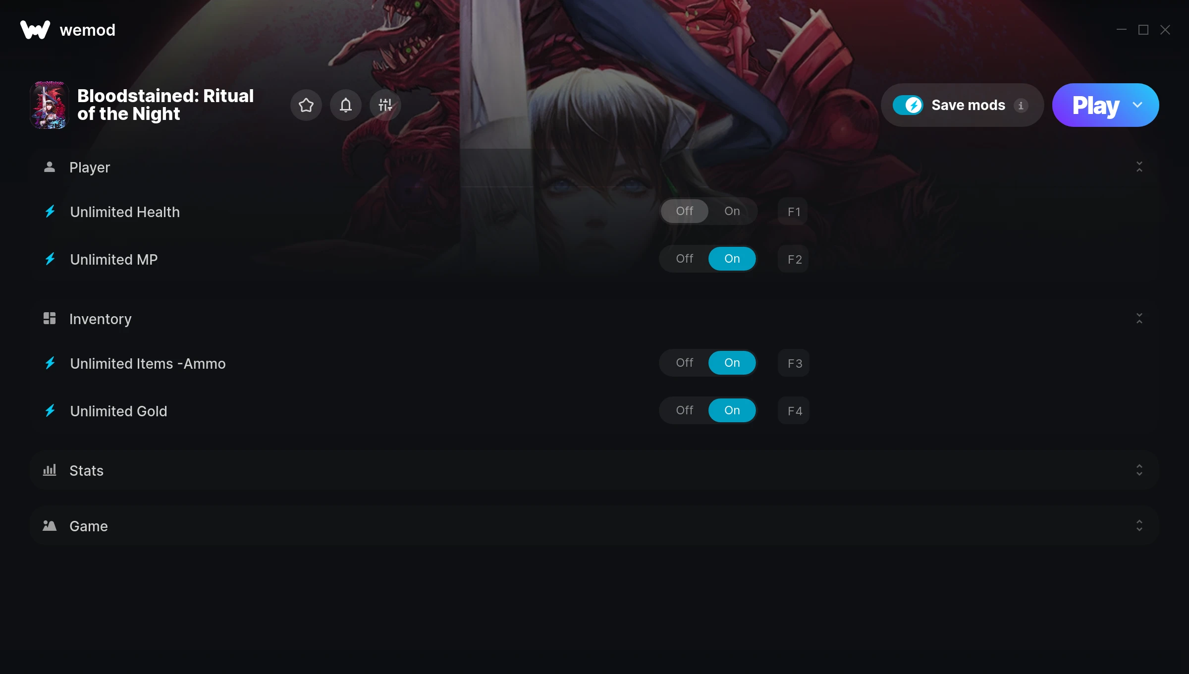 Bloodstained Ritual of the Night Trainer screenshot