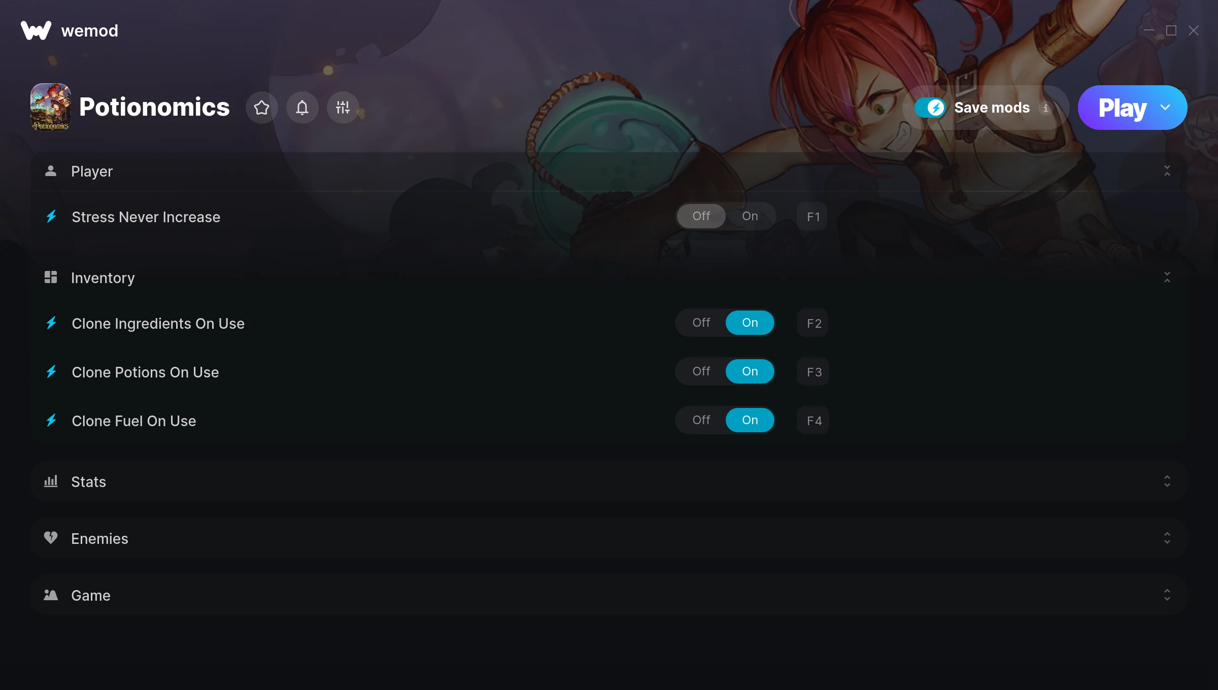 Potionomics Trainer screenshot