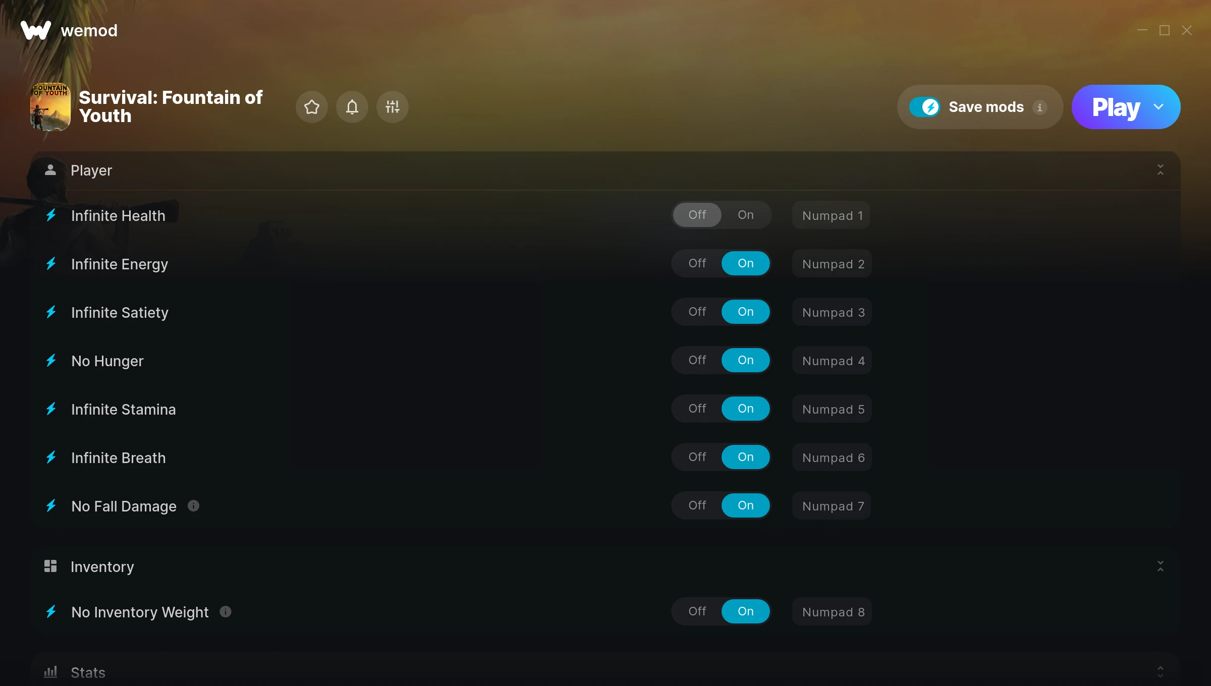 Survival: Fountain of Youth Trainer screenshot