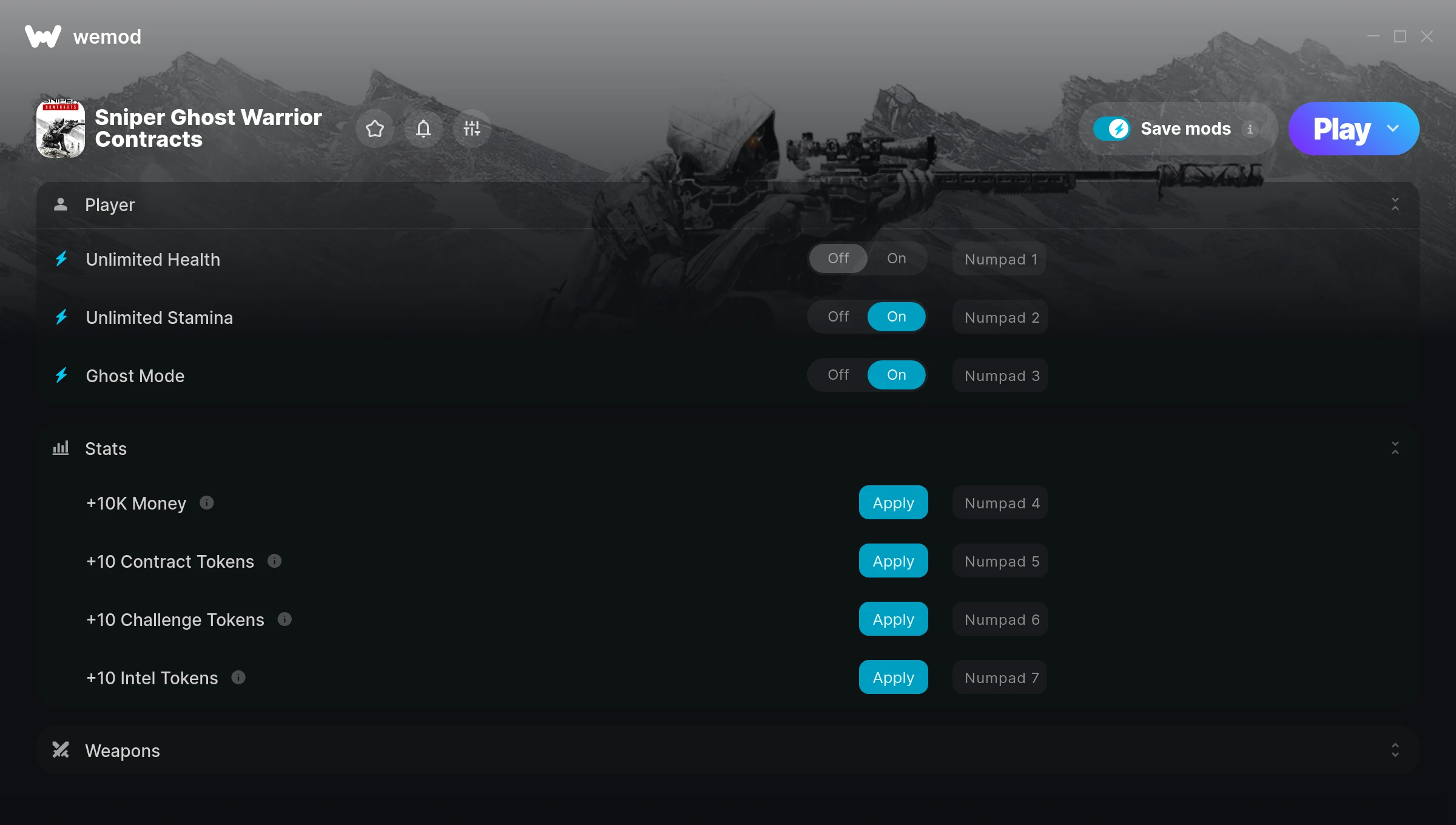Sniper Ghost Warrior Contracts Trainer screenshot