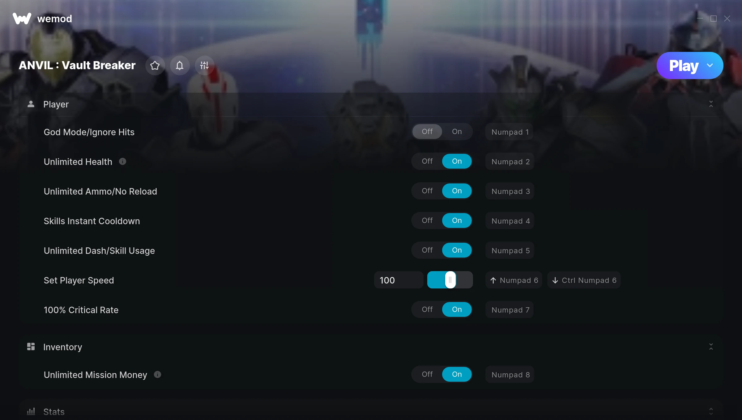 ANVIL : Vault Breaker Trainer screenshot