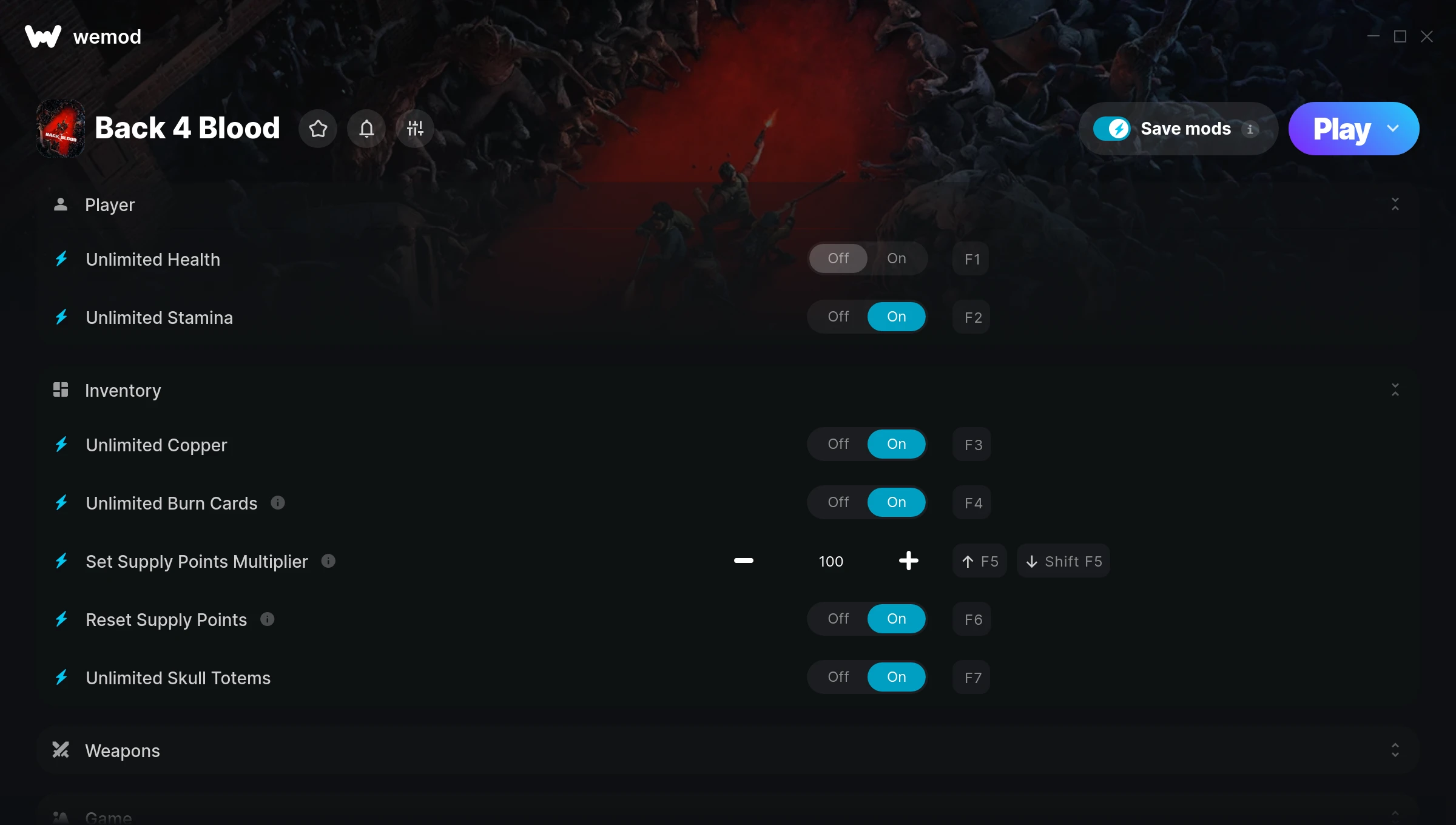 Back 4 Blood Trainer screenshot