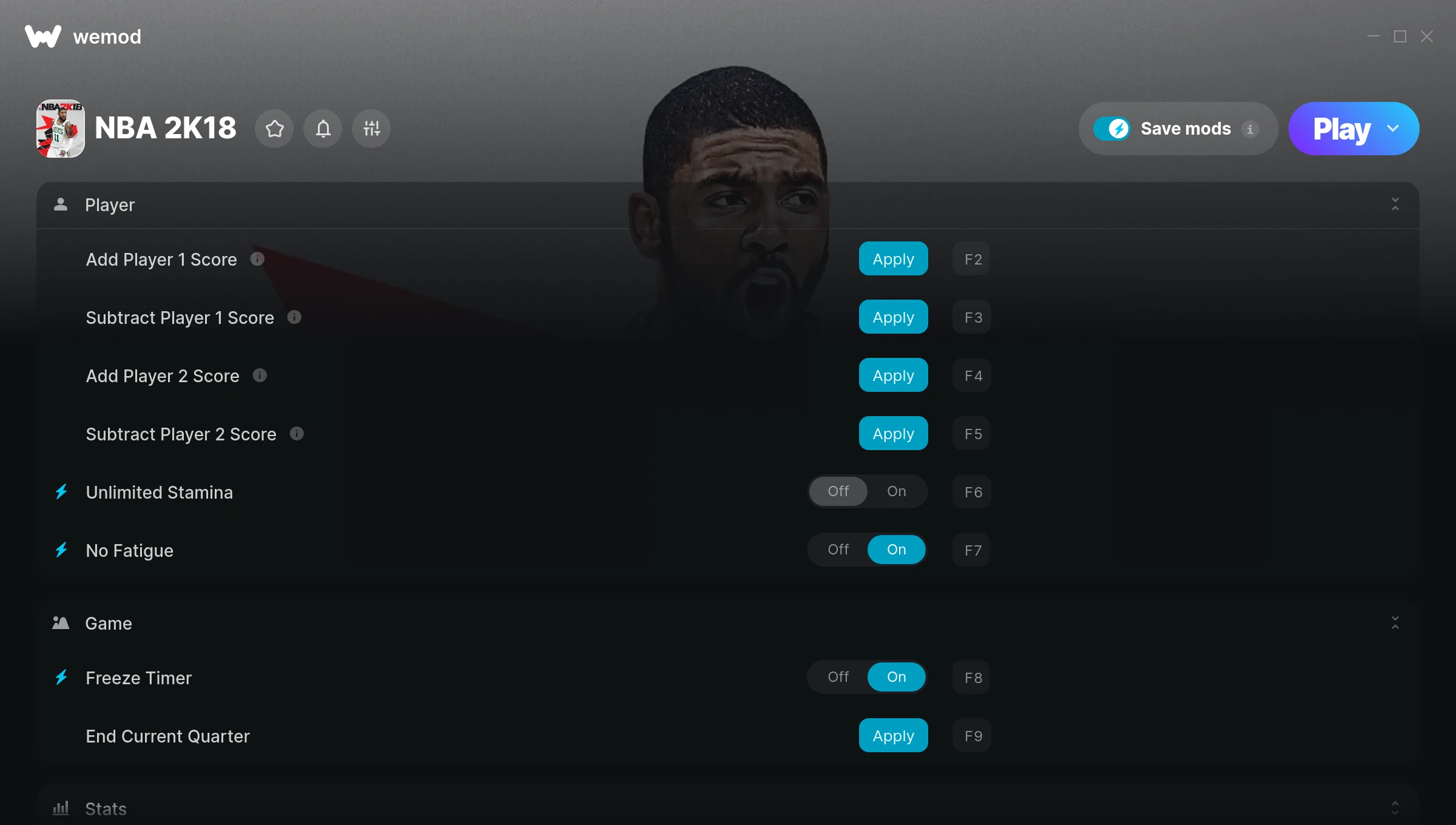NBA 2K18 Trainer screenshot