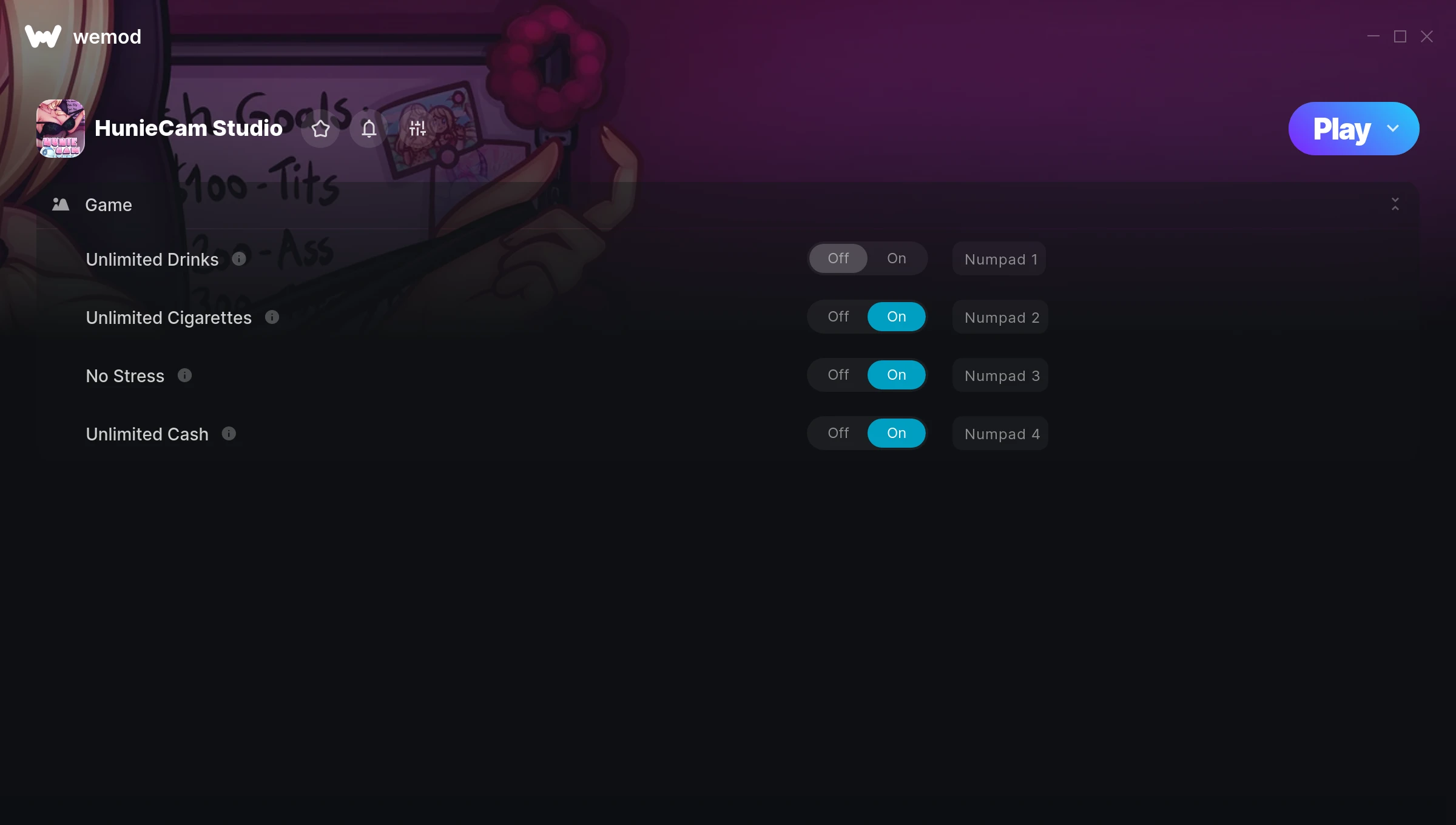 HunieCam Studio Trainer screenshot