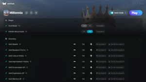 Millennia Trainer screenshot