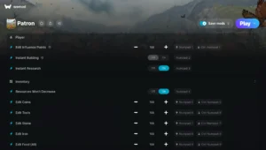 Patron Trainer screenshot