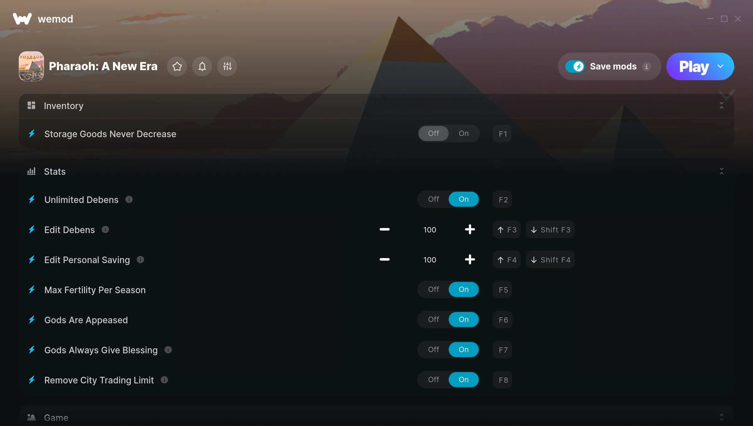 Pharaoh: A New Era Trainer screenshot