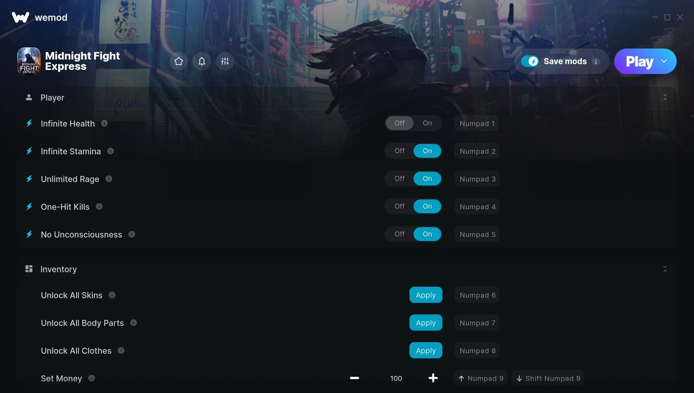 Midnight Fight Express Trainer screenshot