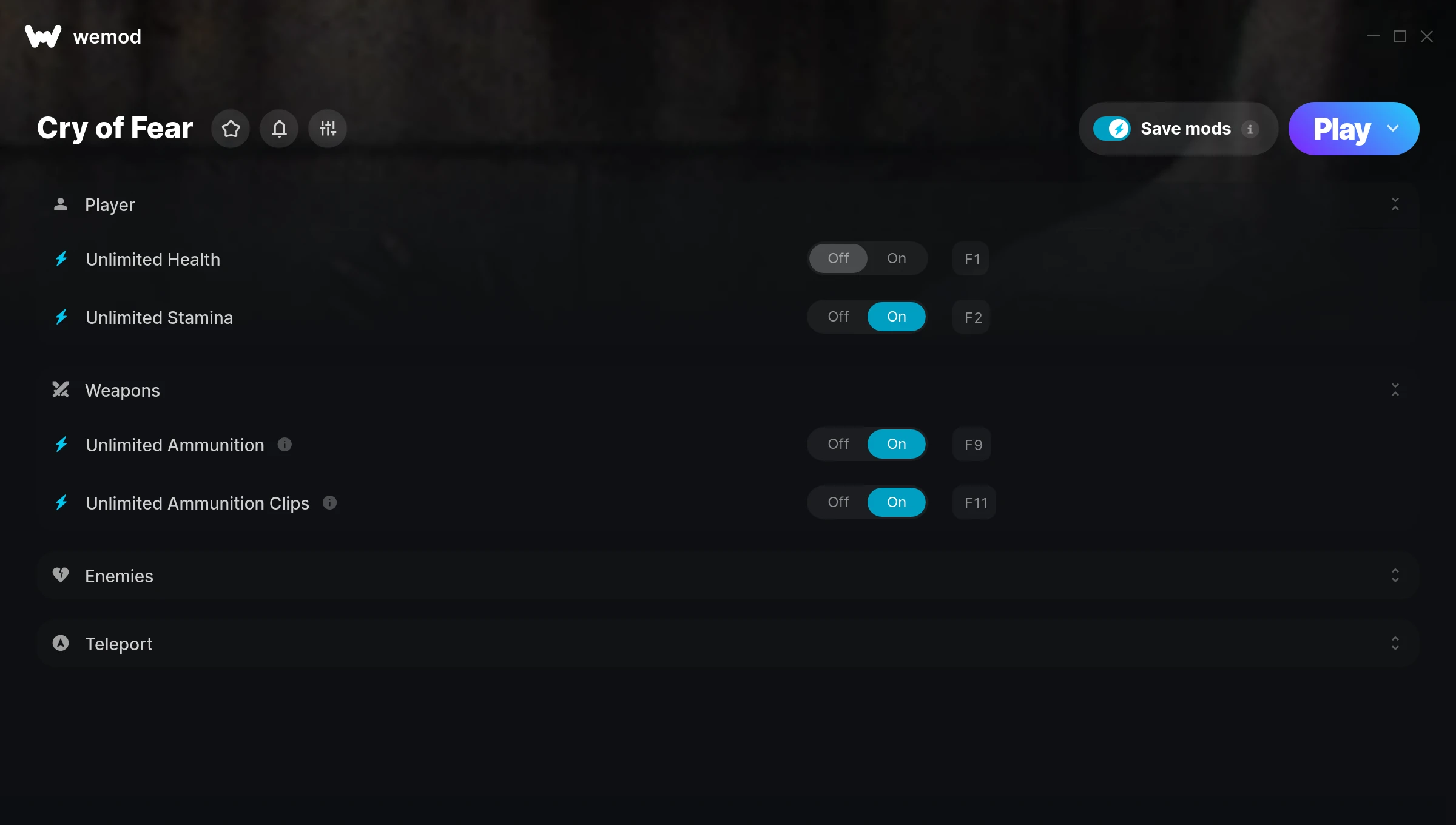 Cry of Fear Trainer screenshot