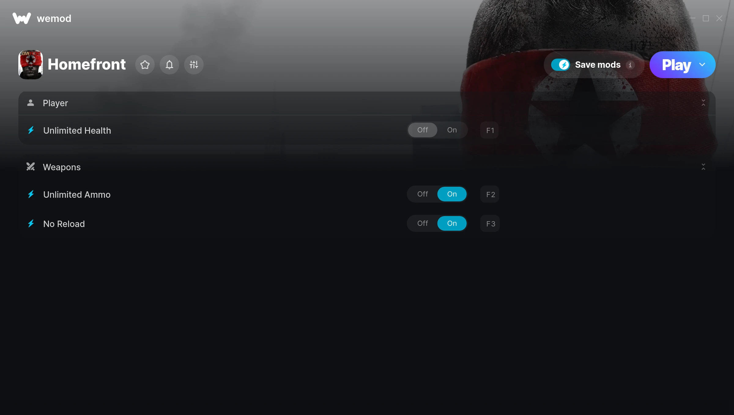 Homefront Trainer screenshot