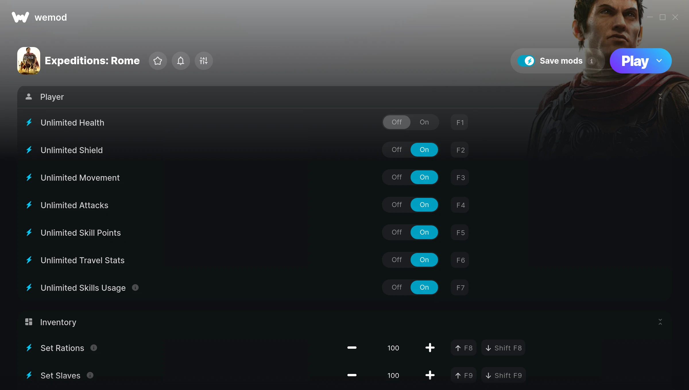 Expeditions: Rome Trainer screenshot