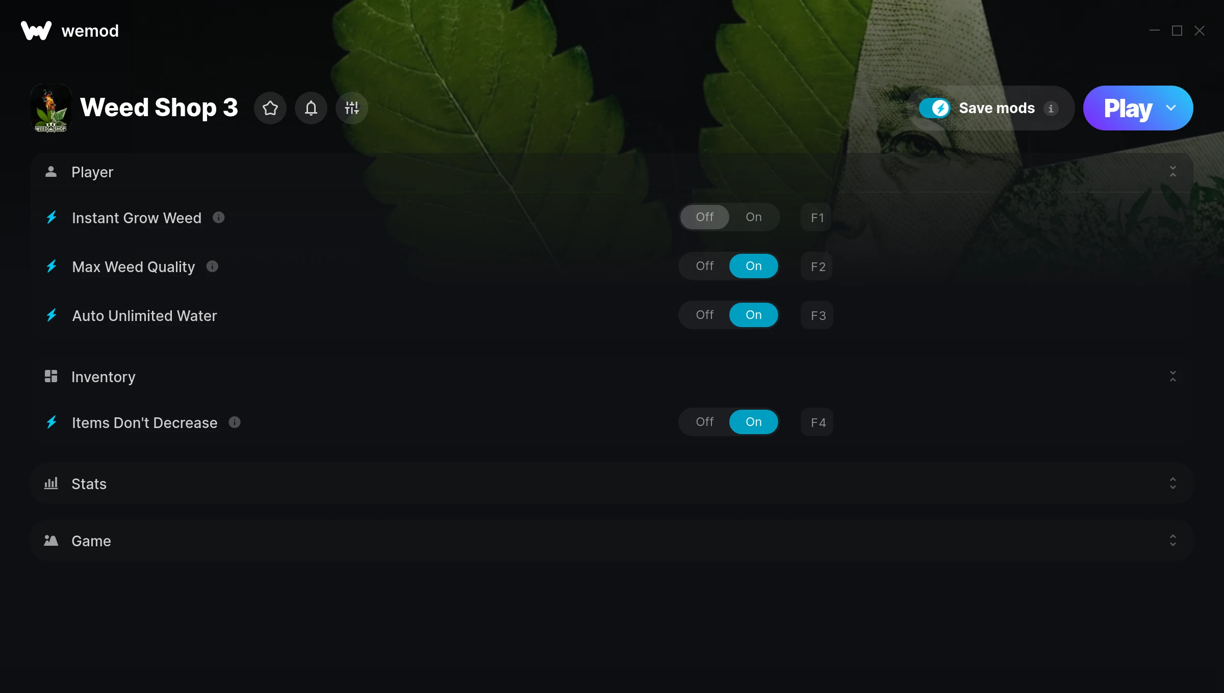 Weed Shop 3 Trainer screenshot