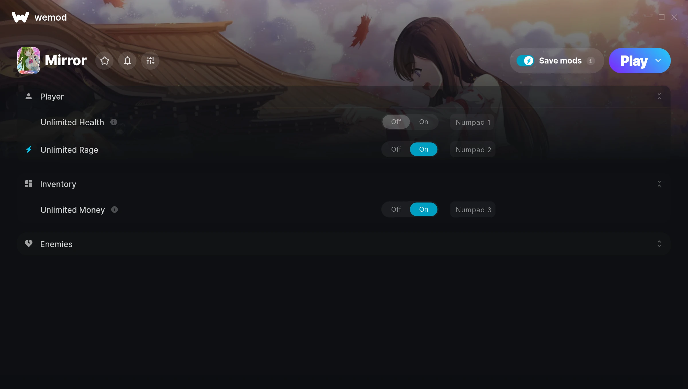 Mirror Trainer screenshot