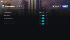 Cities Skylines Trainer screenshot