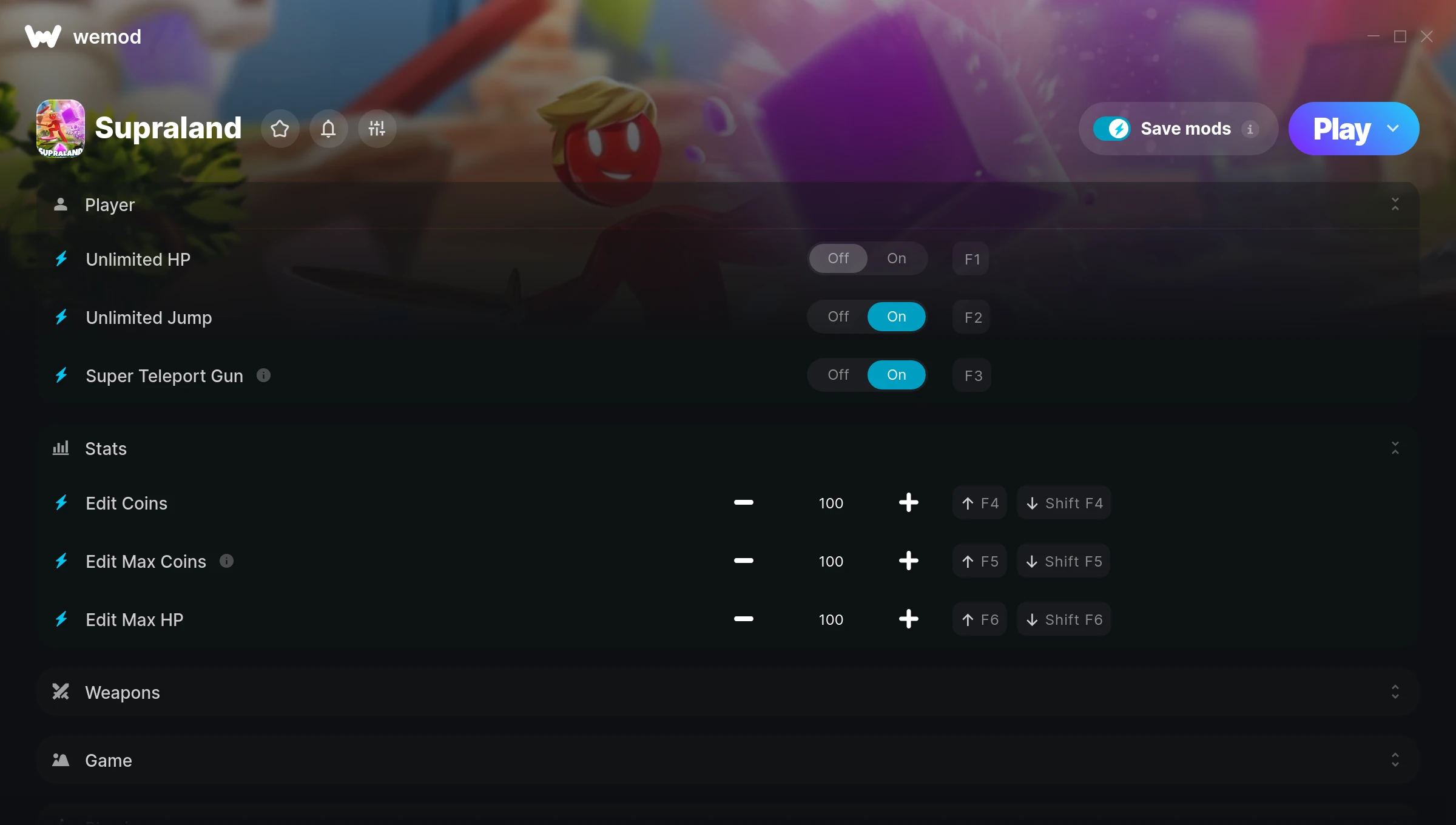 Supraland Trainer screenshot