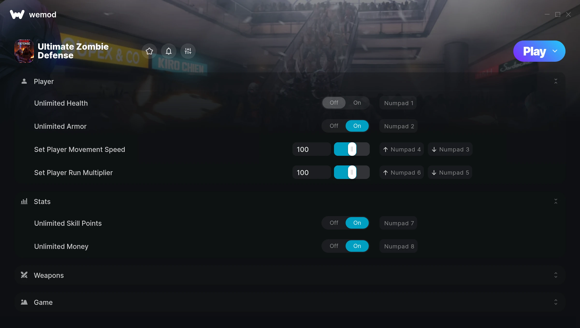 Ultimate Zombie Defense Trainer screenshot