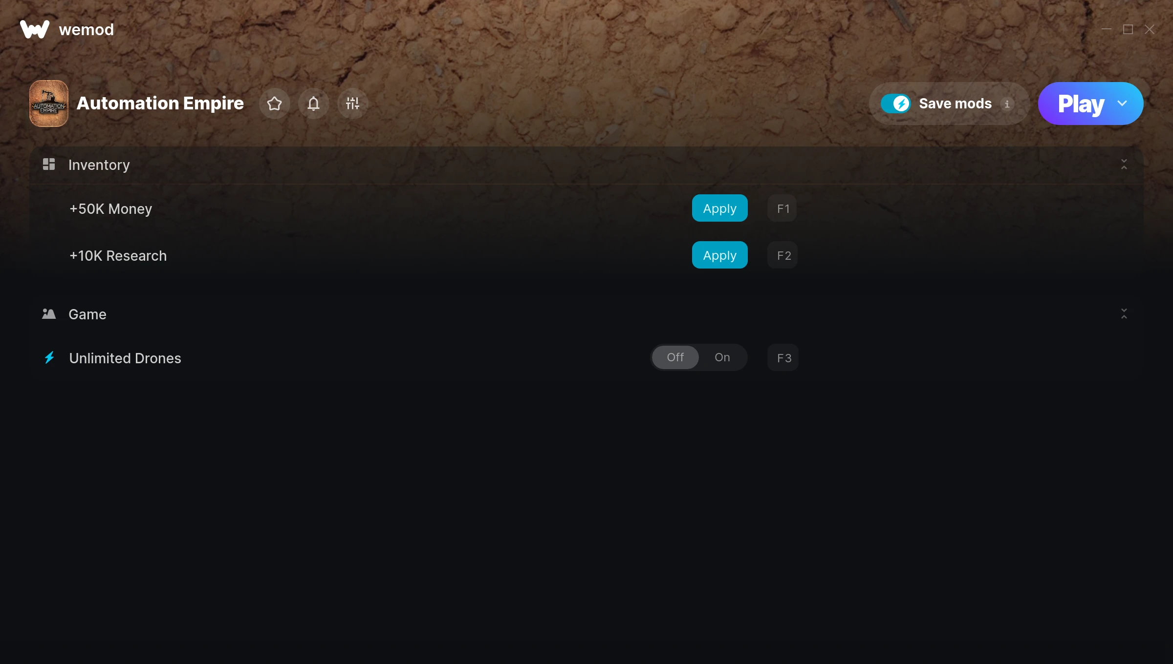 Automation Empire Trainer screenshot