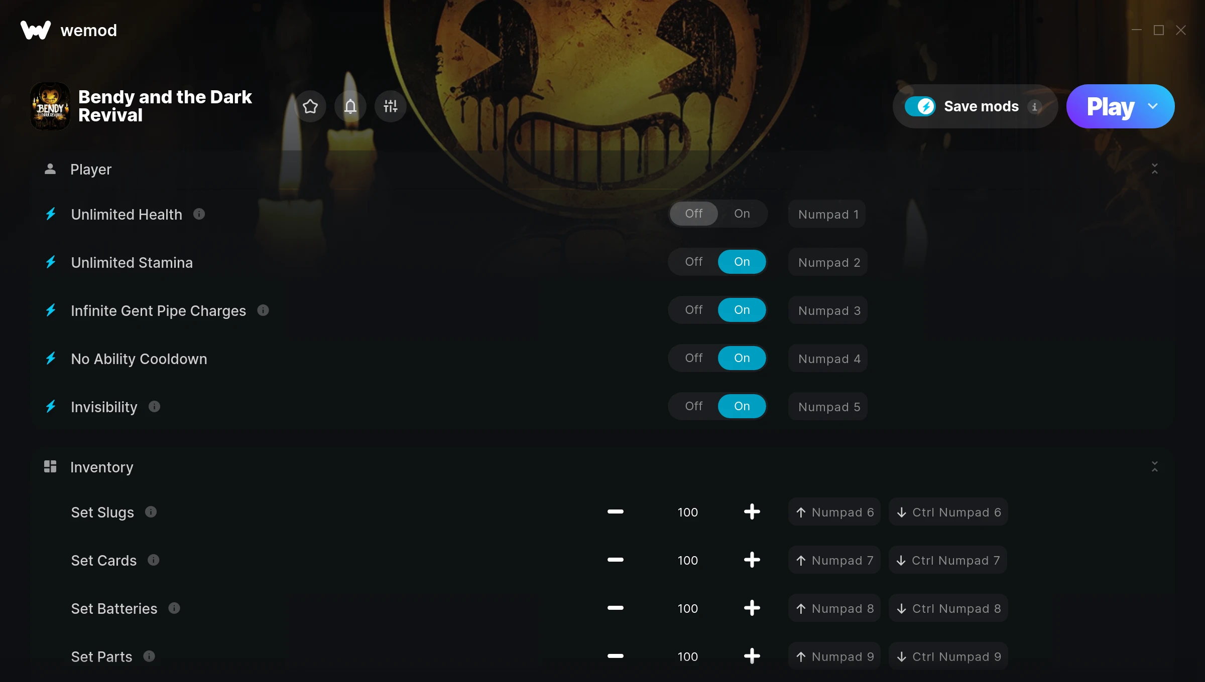 Bendy and the Dark Revival Trainer screenshot