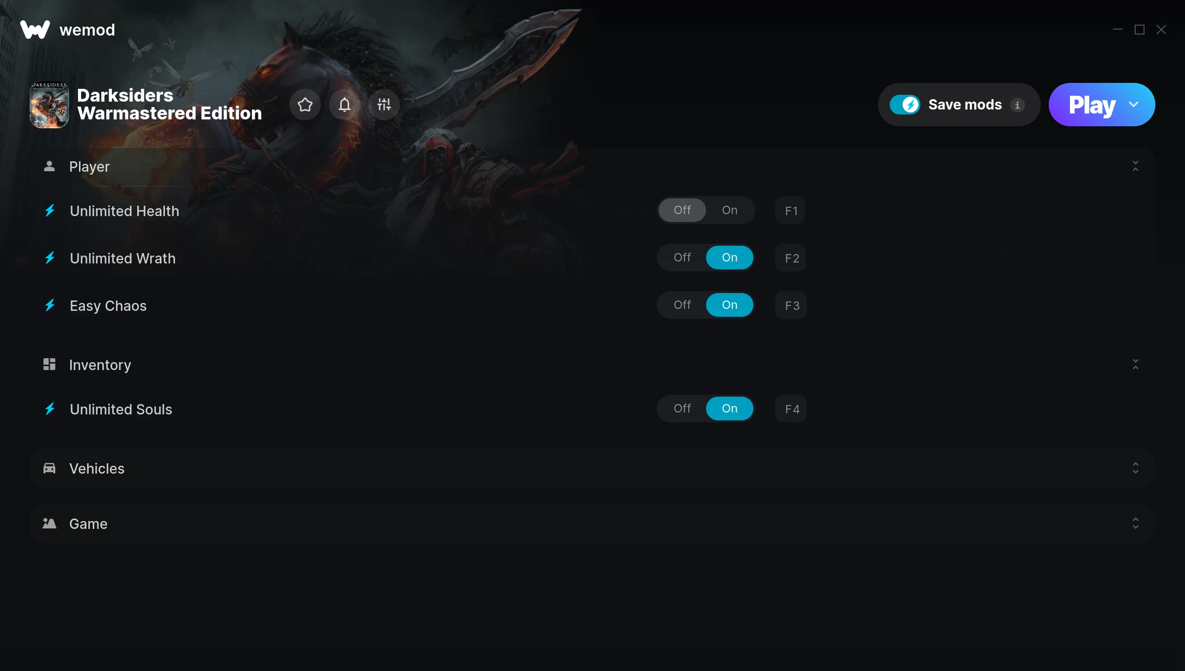 Darksiders Warmastered Edition Trainer screenshot