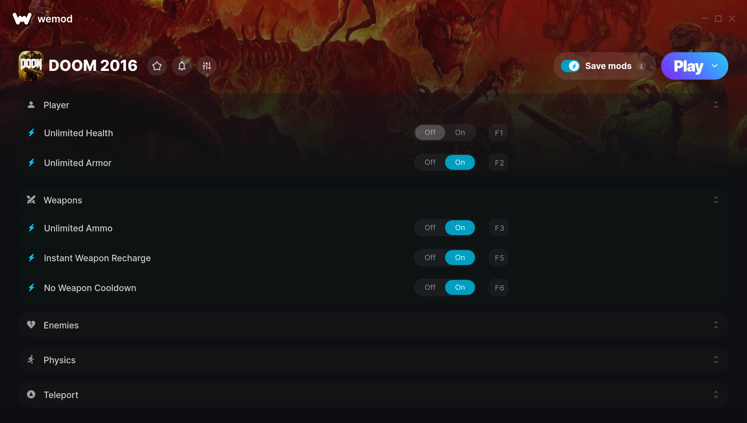 DOOM 2016 Trainer screenshot