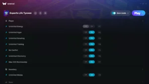 Esports Life Tycoon Trainer screenshot