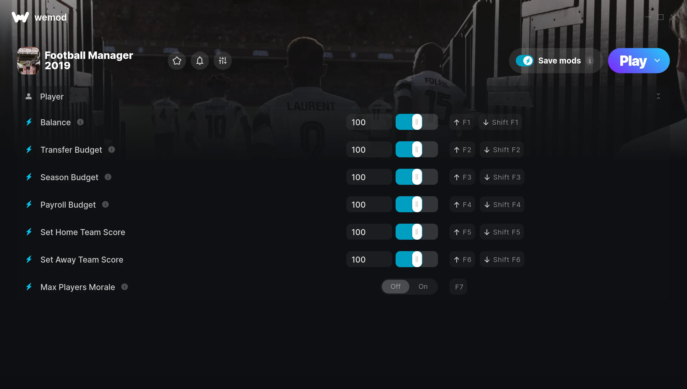 Football Manager 2019 Trainer screenshot