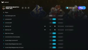 Kingdom Hearts II Final Mix Trainer screenshot