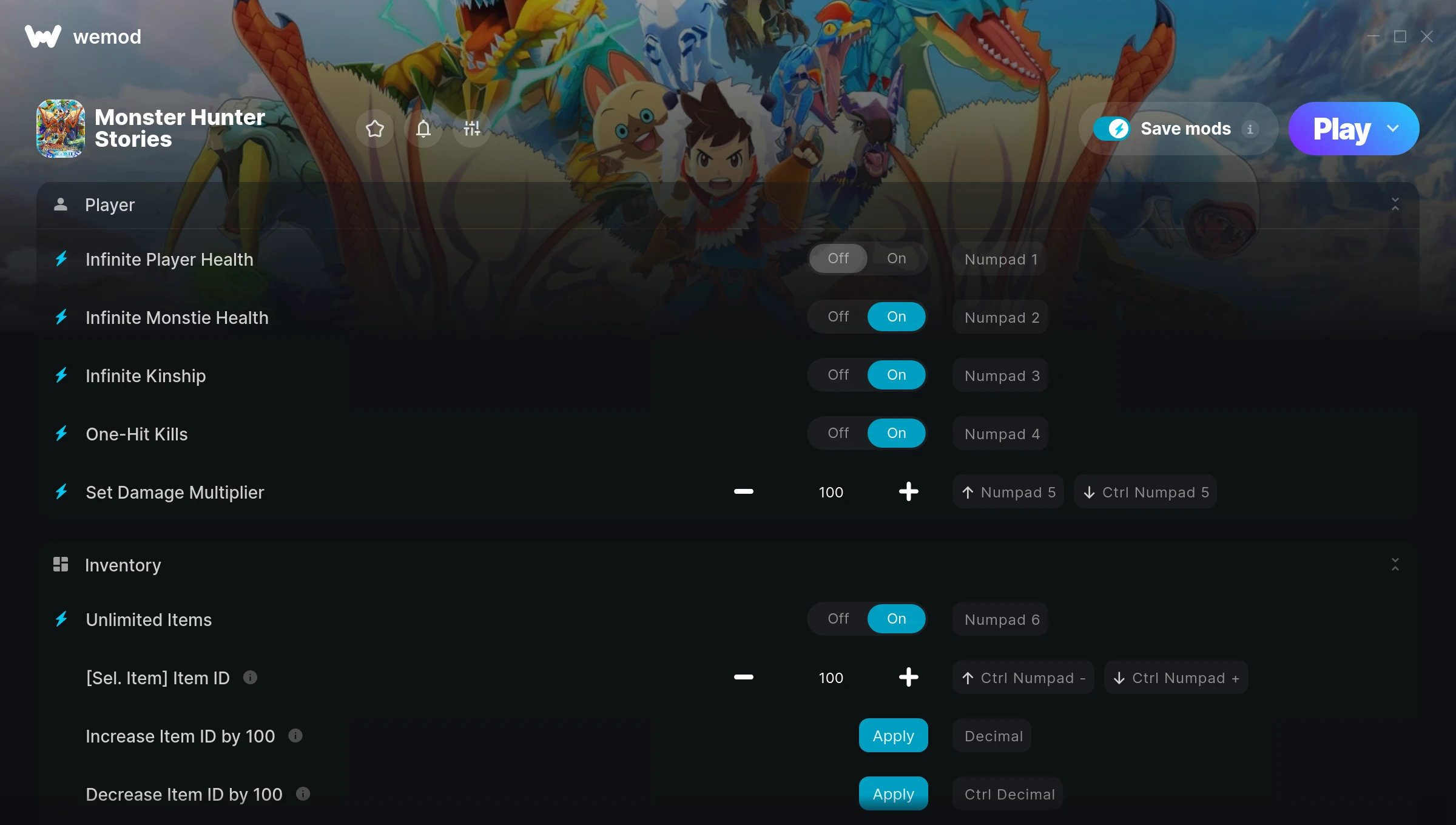 Monster Hunter Stories Trainer screenshot