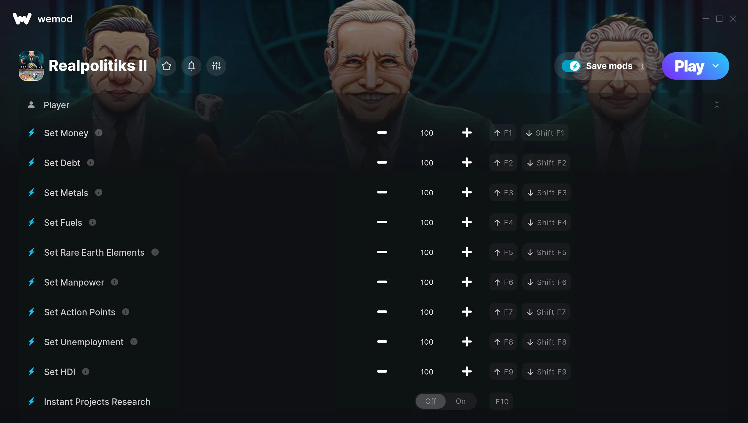 Realpolitiks II Trainer screenshot