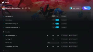 Shadow Generations Trainer screenshot