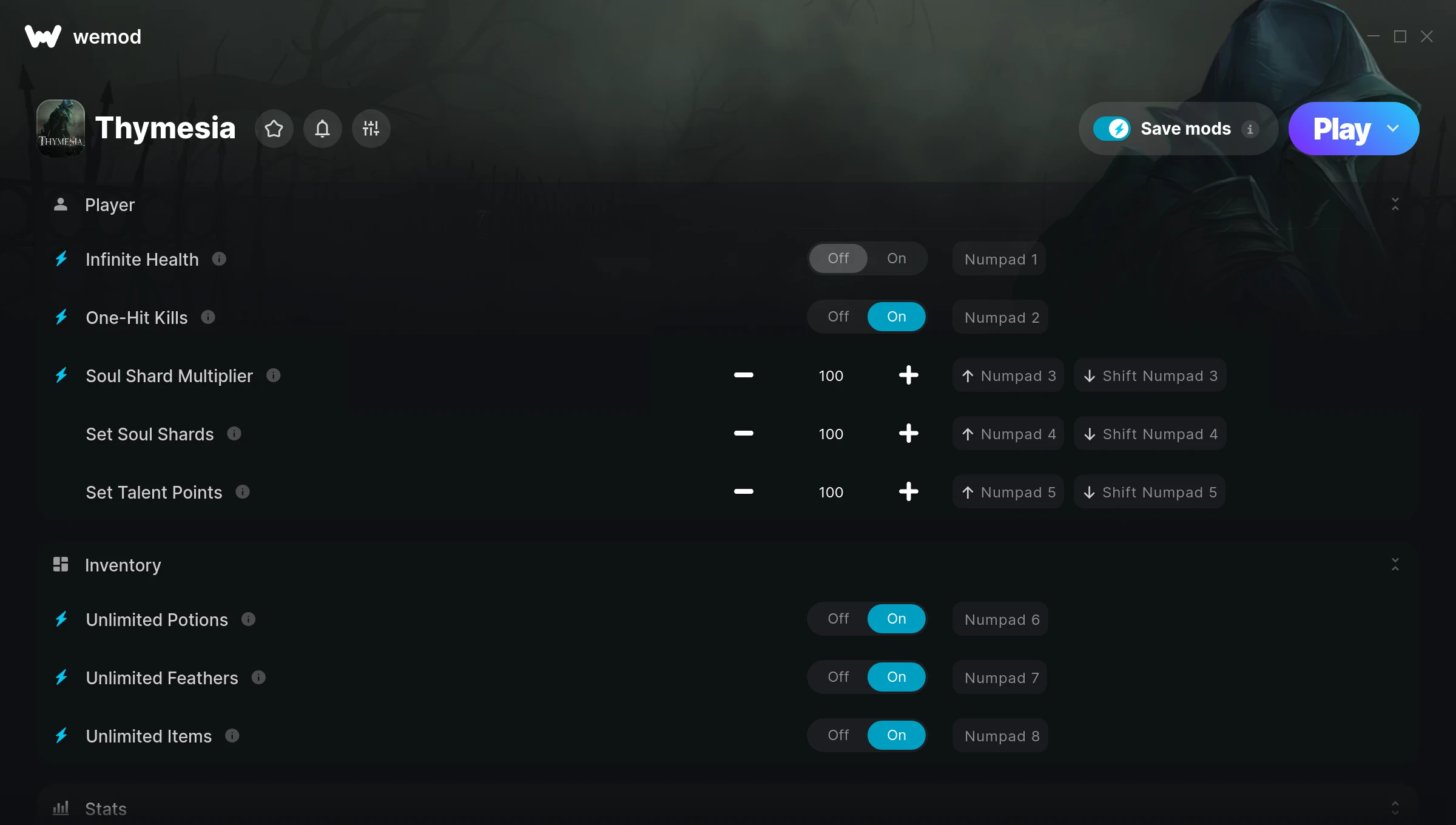 Thymesia Trainer screenshot