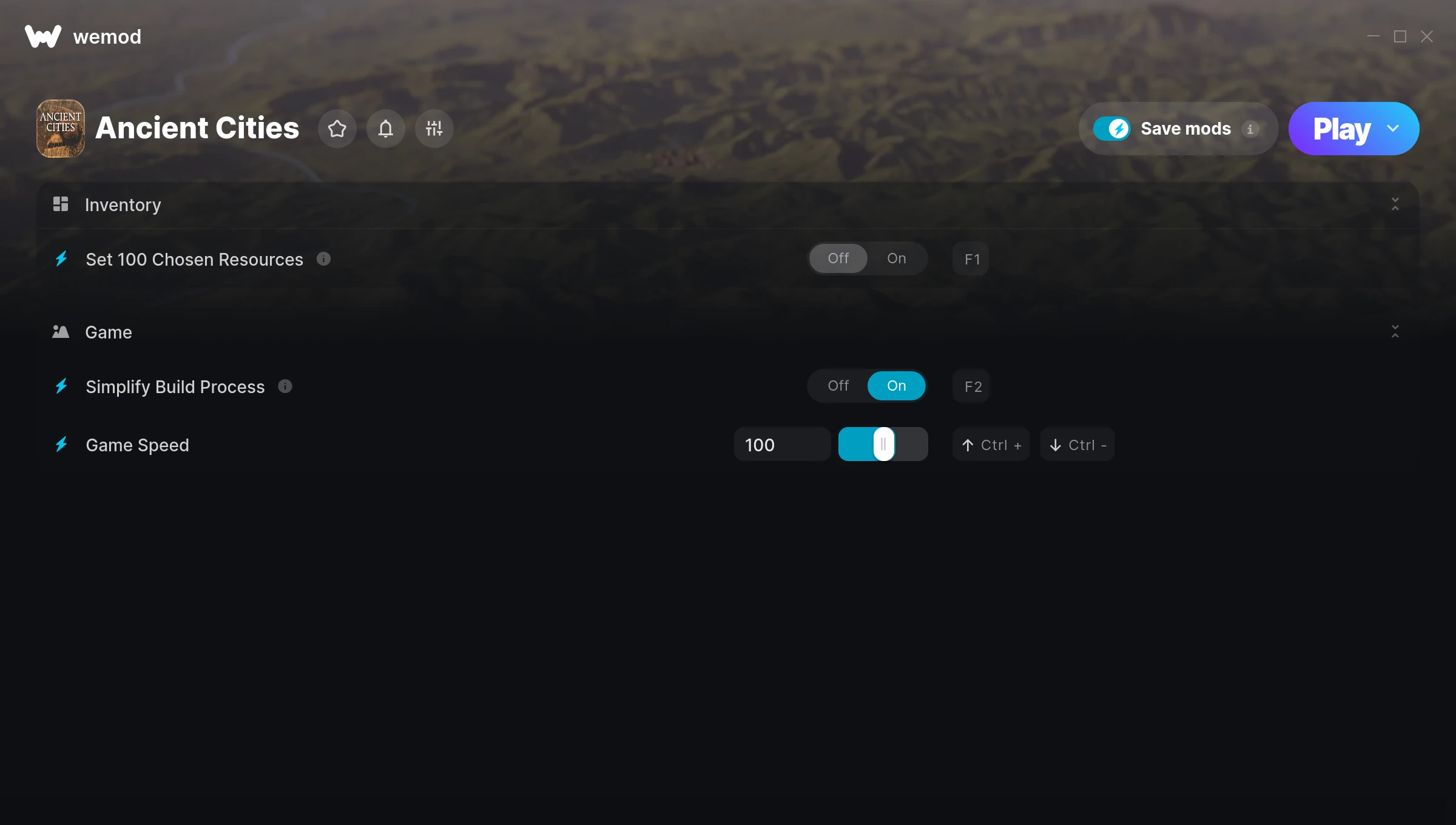 Ancient Cities Trainer screenshot