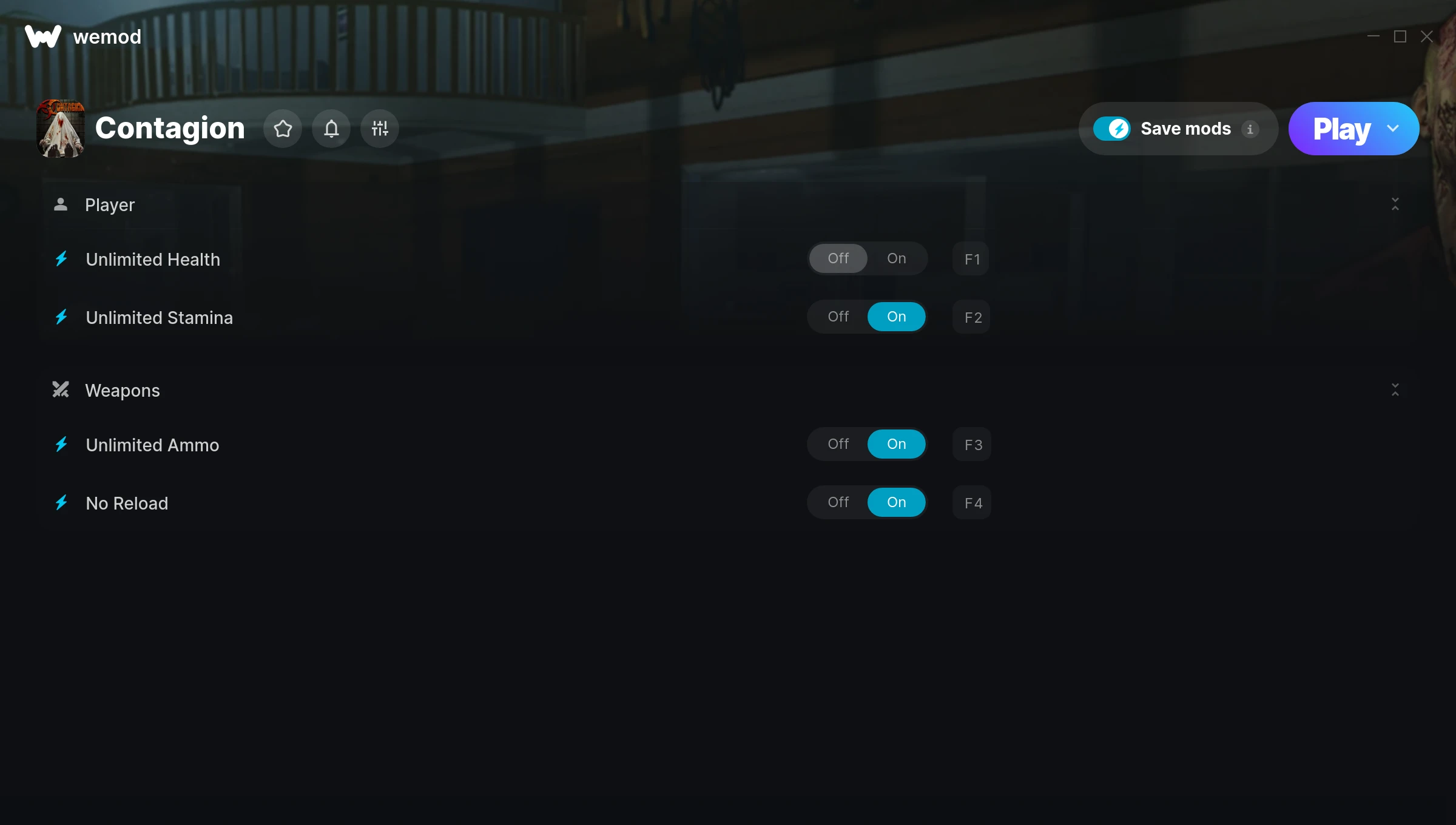 Contagion Trainer screenshot