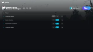 Shadow Tactics: Blades of the Shogun Trainer screenshot