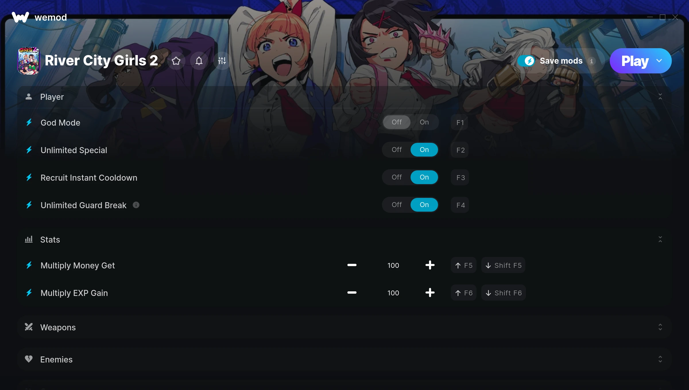 River City Girls 2 Trainer screenshot