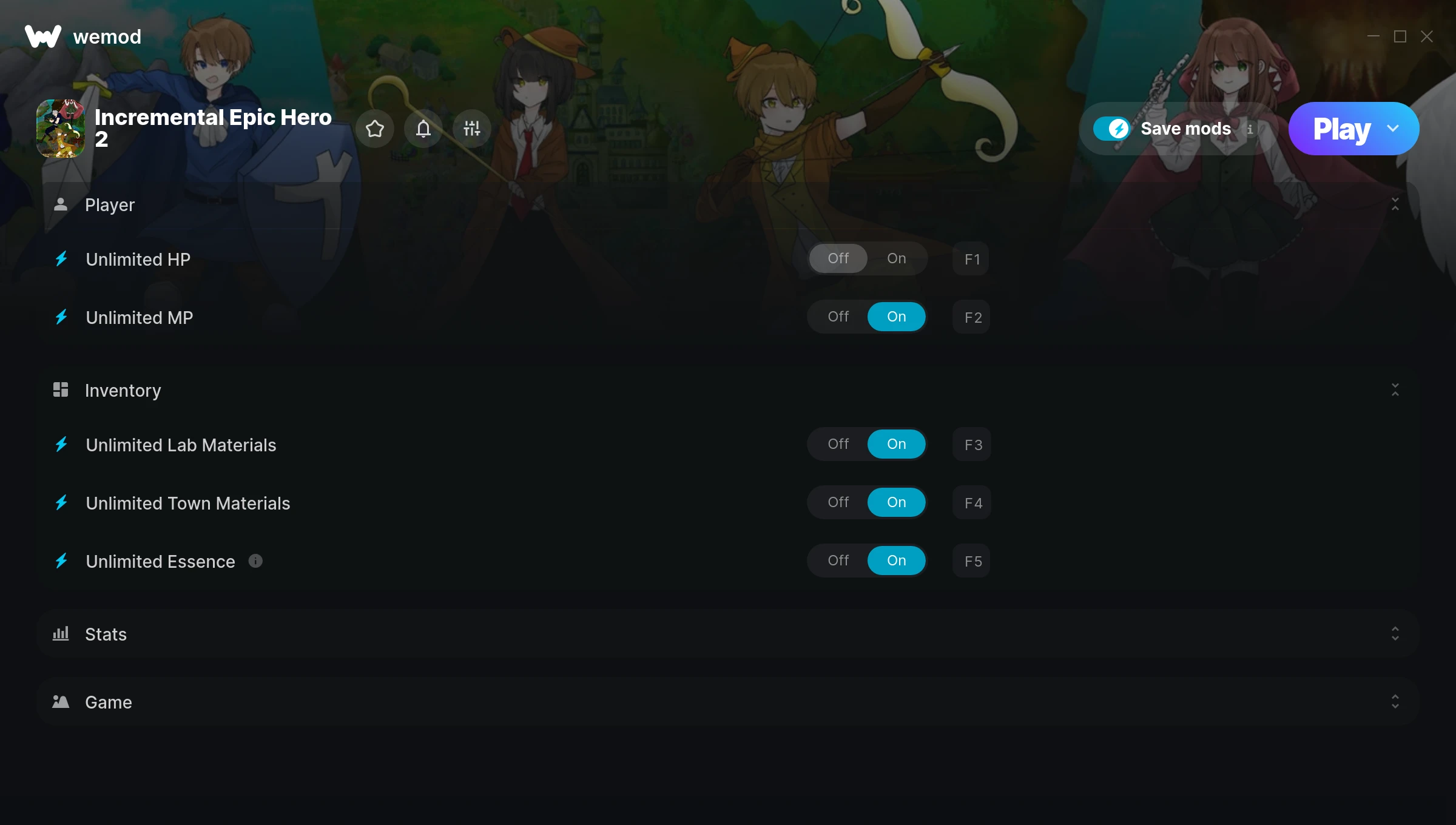 Incremental Epic Hero 2 Trainer screenshot