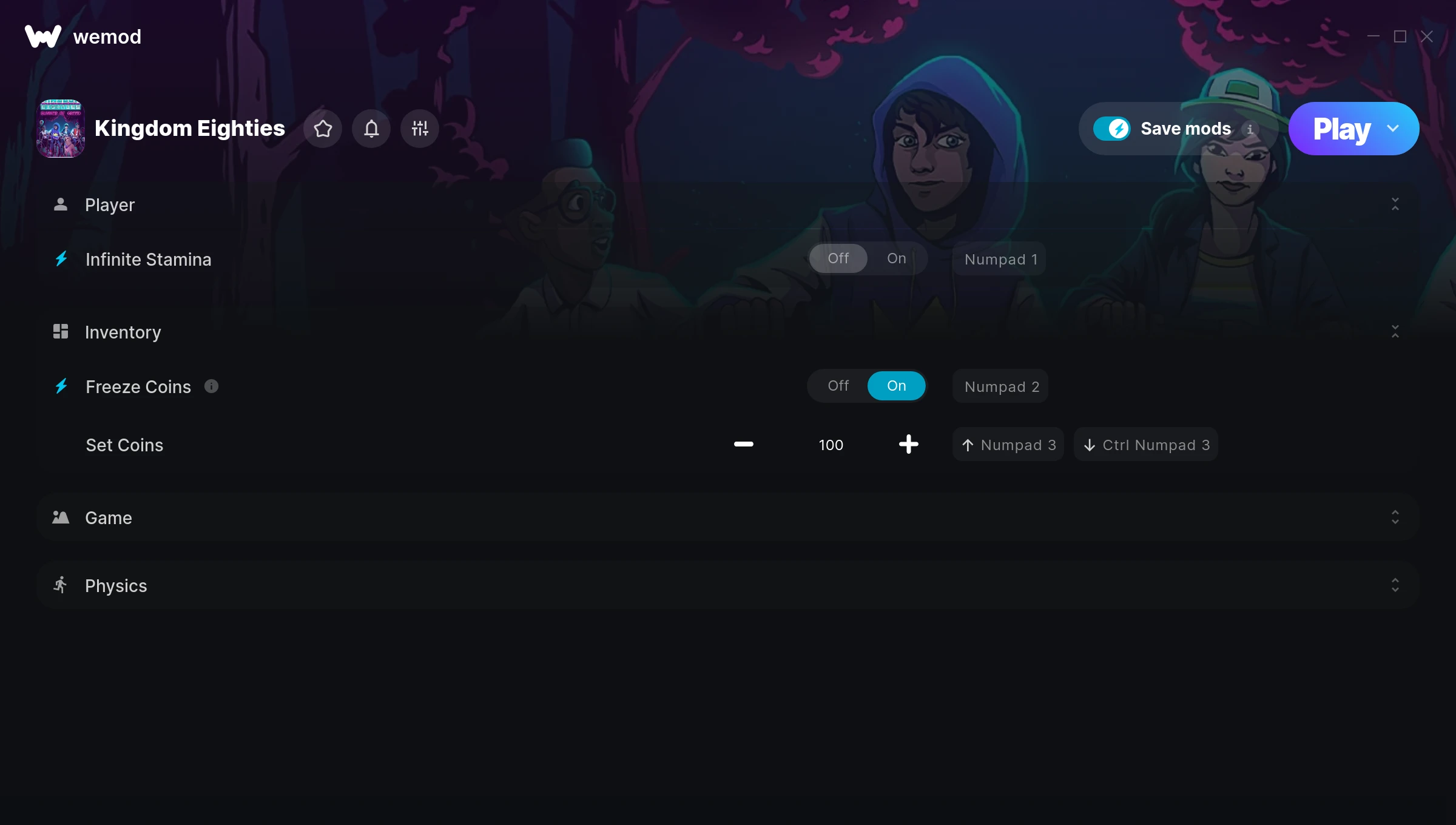 Kingdom Eighties Trainer screenshot