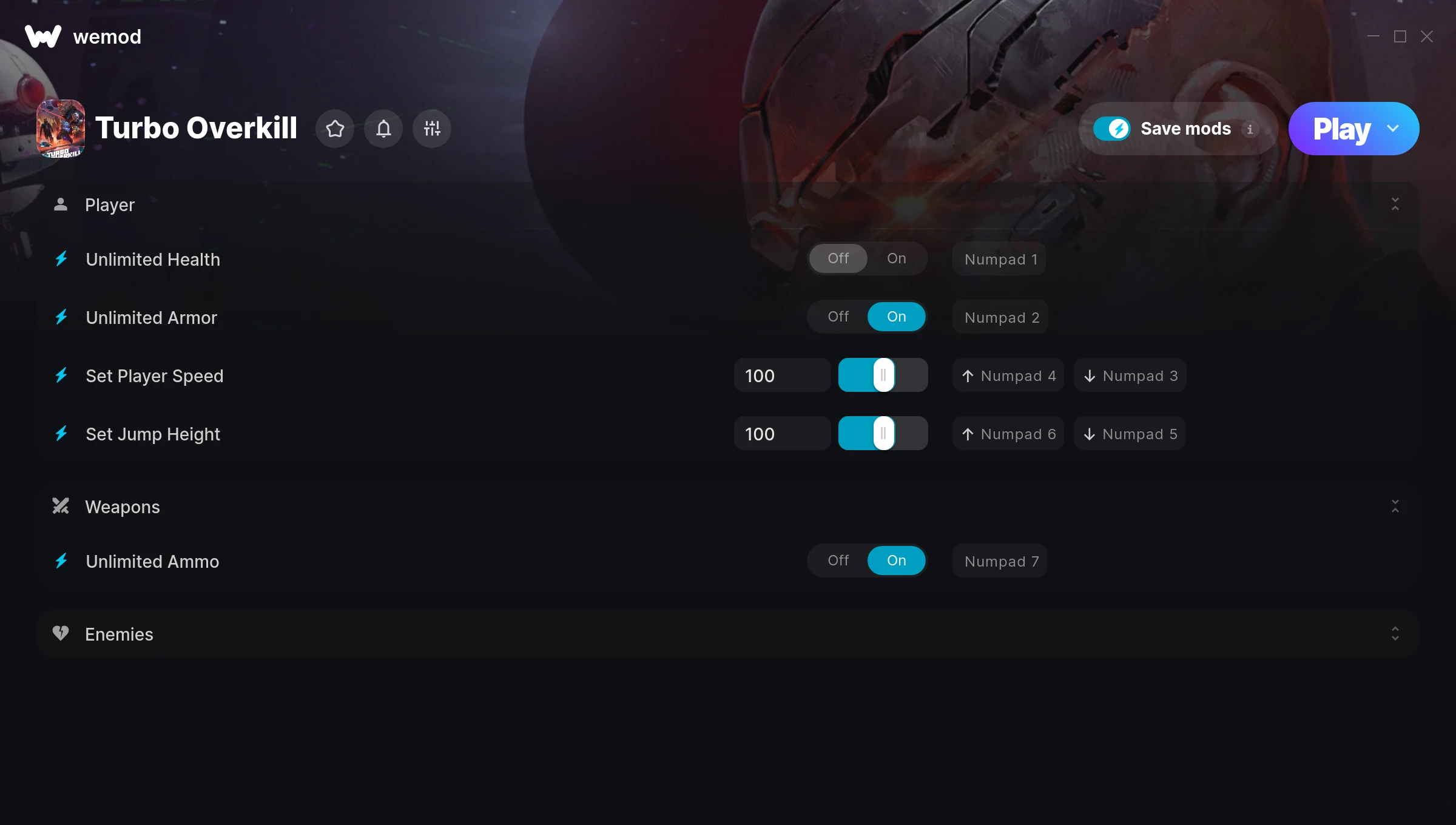 Turbo Overkill Trainer screenshot