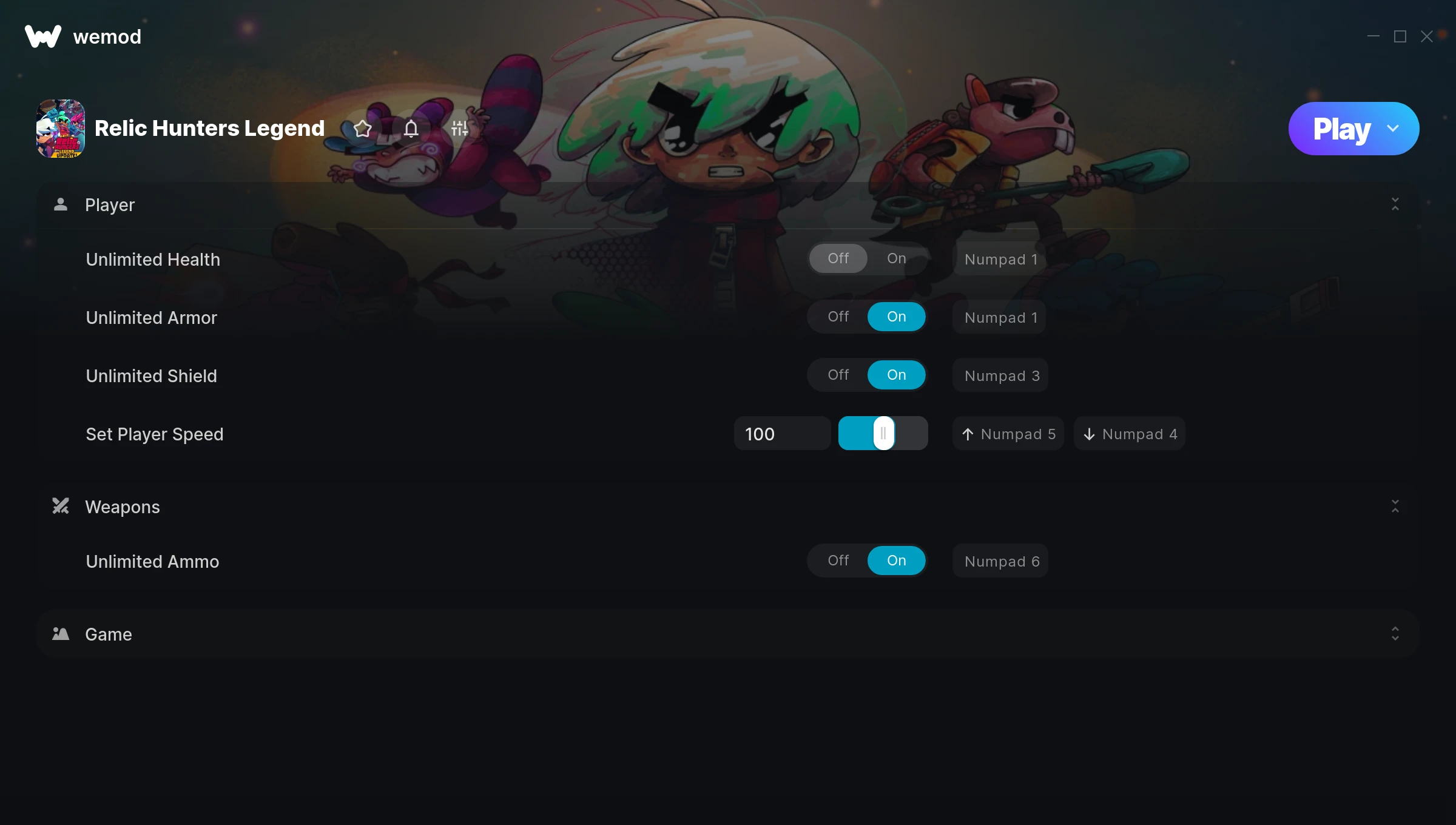 Relic Hunters Legend Trainer screenshot