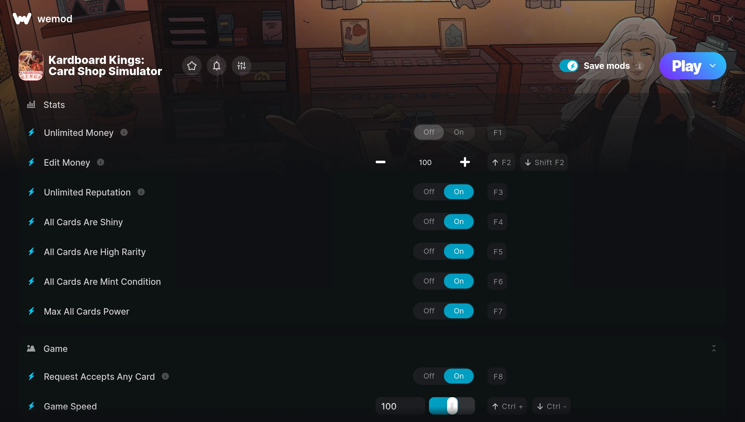 Kardboard Kings: Card Shop Simulator Trainer screenshot