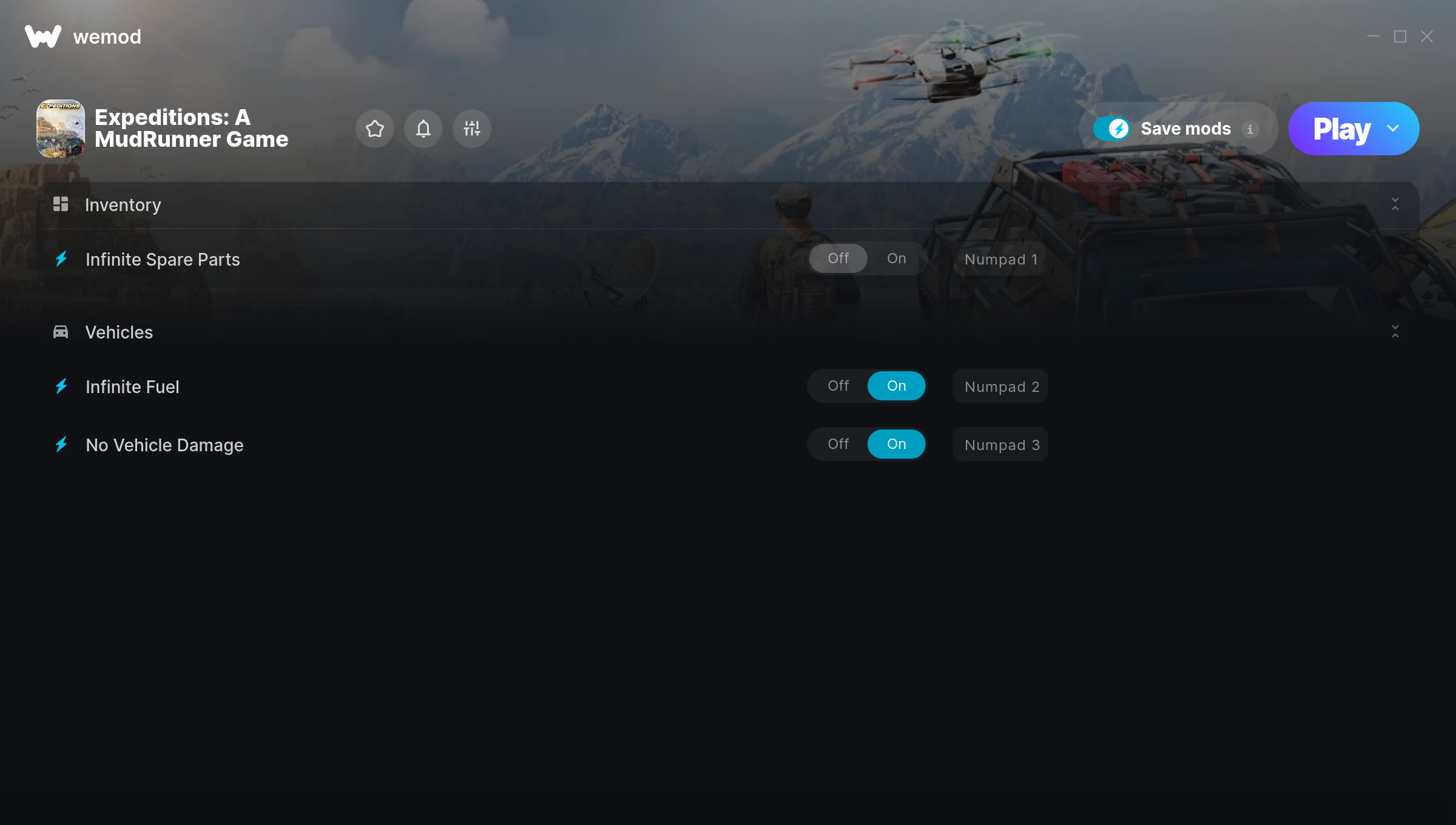Expeditions: A MudRunner Game Trainer screenshot