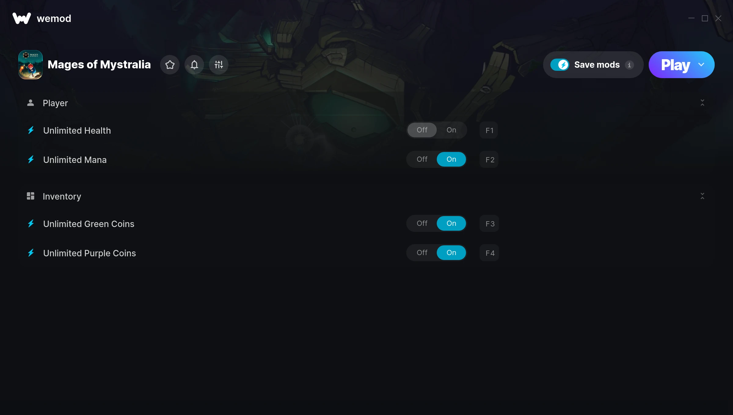 Mages of Mystralia Trainer screenshot