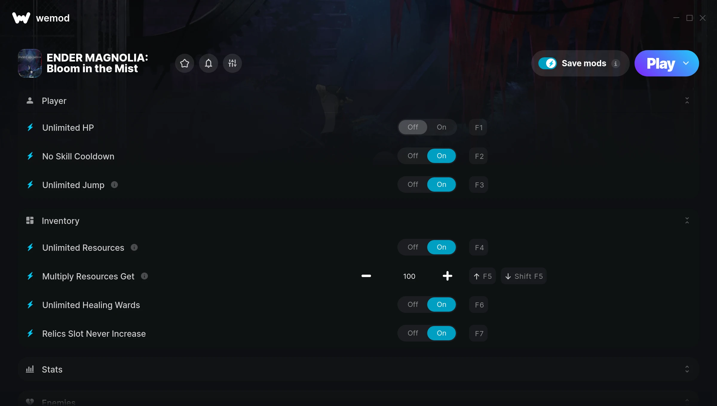 ENDER MAGNOLIA: Bloom in the Mist Trainer screenshot