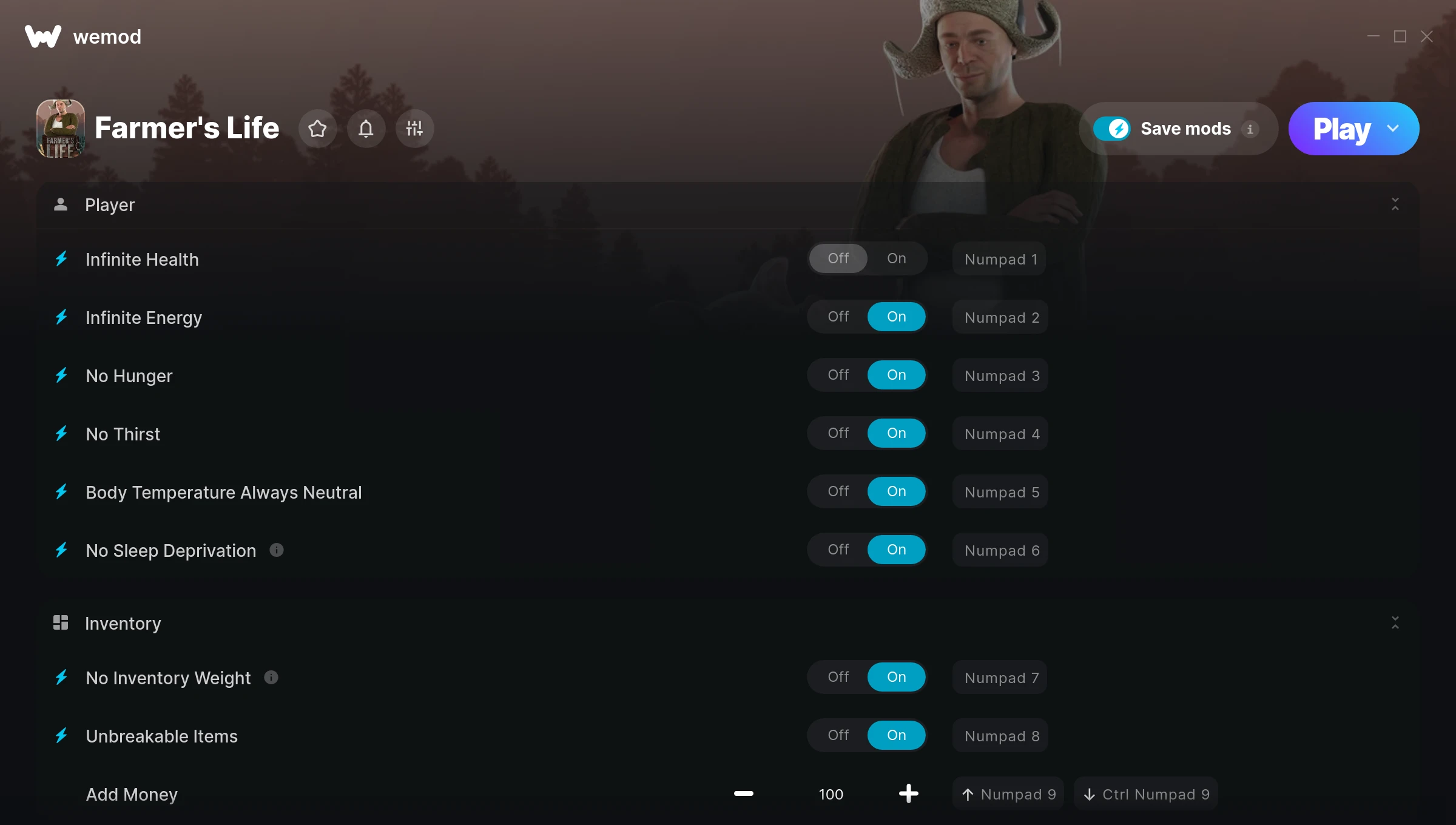 Farmer's Life Trainer screenshot