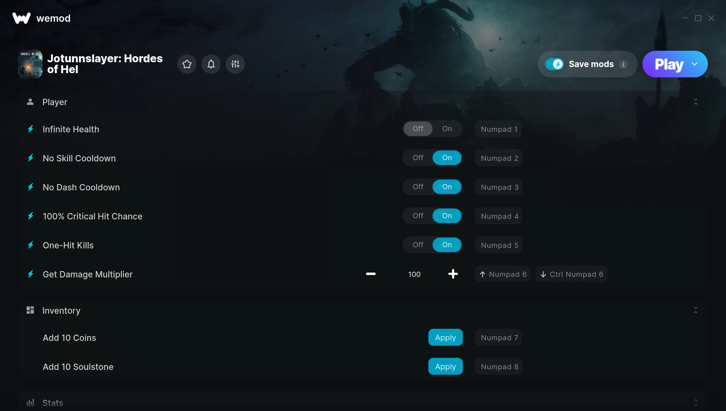 Jotunnslayer: Hordes of Hel Trainer screenshot